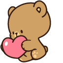 Milk & Mocha Bear Love hand cursor