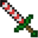 Minecraft Christmas Sword hand cursor