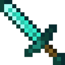 Minecraft Enchanted Diamond Sword Animated hand cursor