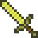 Minecraft Enchanted Golden Sword Animated hand cursor