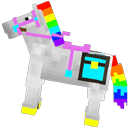 Minecraft Rainbow Sword & Horse hand cursor