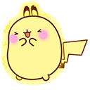 Molang Pikachu Animated arrow cursor