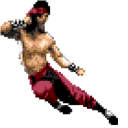 Mortal Kombat Liu Kang Pixel Animated Cursor hand cursor