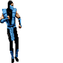 Mortal Kombat Sub-Zero Pixel Animated arrow cursor