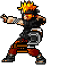 Naruto Running Pixel Animated hand cursor