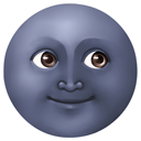 New Moon Face Emoji macOS hand cursor