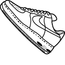 Nike Air Force 1 Animated hand cursor