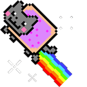 Nyan Cat Meme Animated hand cursor