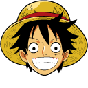 One Piece Monkey D. Luffy & Straw Hat Pirates Flag hand cursor