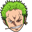 One Piece Roronoa Zoro & Swords Animated hand cursor