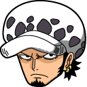 One Piece Trafalgar D. Water Law & Kikoku Animated hand cursor