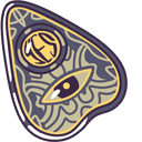 Ouija Planchette & Hawk Moth Animated arrow cursor