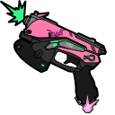 Overwatch D.Va & Blaster Animated arrow cursor