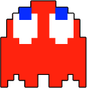 Pac-Man & Red Ghost hand cursor