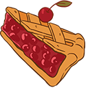 Pie & Cherry Animated arrow cursor