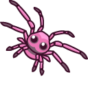 Pink Cute Spider & Web hand cursor