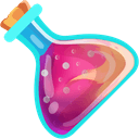 Pink Eye Potion Flasks arrow cursor