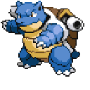 Pokemon Blastoise Pixel Animated arrow cursor