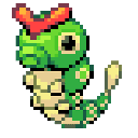 Pokemon Caterpie Pixel Animated arrow cursor