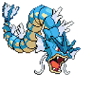 Pokemon Gyarados Pixel Animated arrow cursor