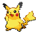 Pokemon Pikachu Pixel Animated arrow cursor