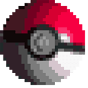 Pokemon Pokeball Pixel Animated hand cursor