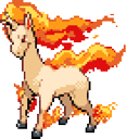 Pokemon Rapidash Pixel Animated hand cursor