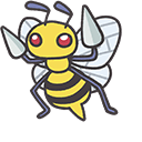 Pokemon Smile Beedrill Animated arrow cursor