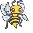 Pokemon Smile Beedrill Animated hand cursor