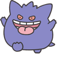 Pokemon Smile Gengar Animated hand cursor