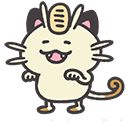 Pokemon Smile Meowth Animated arrow cursor