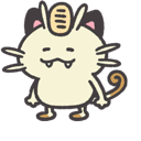 Pokemon Smile Meowth Animated hand cursor