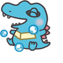 Pokemon Smile Totodile Animated hand cursor