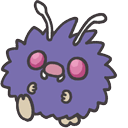 Pokemon Smile Venonat Animated hand cursor