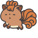 Pokemon Smile Vulpix Animated hand cursor