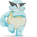 Pokemon Squirtle with Glasses Animated arrow cursor