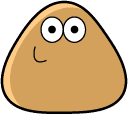 Pou Eating Animated hand cursor