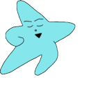 Purple & Blue Stars Dancing Animated hand cursor