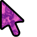 Purple Clouds Animated arrow cursor