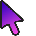 Purple Gradient Animated arrow cursor