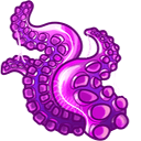 Purple Kraken hand cursor