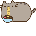 Pusheen Eating Noodles Animated arrow cursor