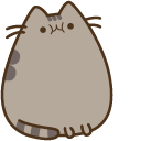 Pusheen Eating Noodles Animated hand cursor