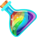 Rainbow Potion Flasks arrow cursor