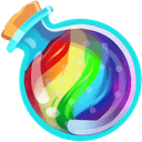 Rainbow Potion Flasks hand cursor