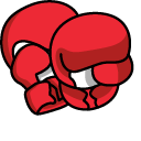 Red Boxing Gloves Animated arrow cursor