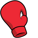 Red Boxing Gloves Animated hand cursor