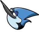 Regular Show Mordecai & Rake Guitar hand cursor