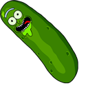 Rick and Morty Pickle Rick Moving Animated hand cursor