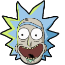 Rick and Morty Rick Sanchez & Portal Gun hand cursor